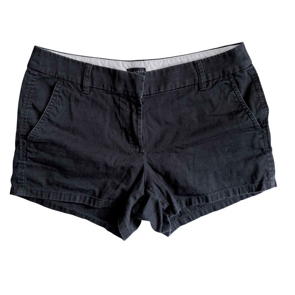 J. Crew | Size 6, Navy Cotton-Blend Navy Blue Classic Chino Shorts